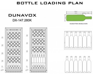 Винный шкаф Dunavox DX-147.280K фото 3 в Екатеринбурге