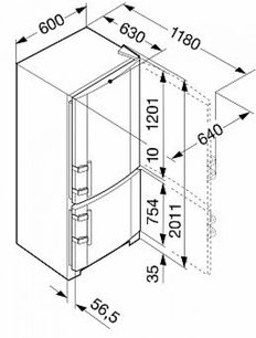 Холодильник Liebherr CNsl 4003 NoFrost фото 3 в Екатеринбурге
