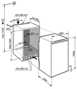 Встраиваемый холодильник Либхер IK 1950 Premium фото 3 в Екатеринбурге Встраиваемый холодильник Liebherr IK 1950 Premium фото 3 в Екатеринбурге