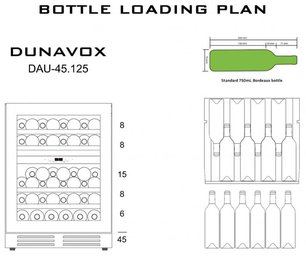 Винный шкаф Dunavox DAU-45.125DOP.TO фото 2 в Екатеринбурге