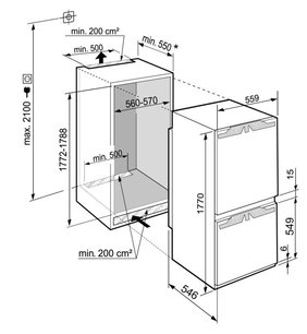 Встраиваемый холодильник Либхер ICBb 5152 фото 3 в Екатеринбурге Встраиваемый холодильник Liebherr ICBb 5152 фото 3 в Екатеринбурге