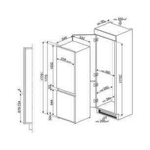 Холодильник Smeg C7280NEP1 фото 4 в Екатеринбурге