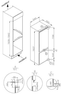 Встраиваемый холодильник Kuppersberg RBN 1960 фото 2 в Екатеринбурге