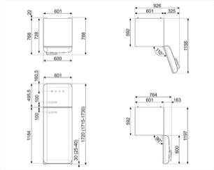 Холодильник Smeg FAB30LCR3 фото 3 в Екатеринбурге