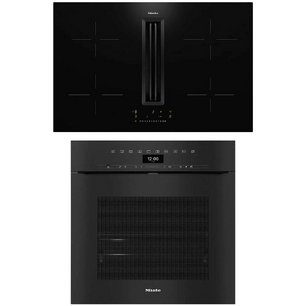 Miele (варочная панель с вытяжкой KMDA 7676 FL + духовой шкаф H 7464 BPX OBSW) фото в Екатеринбурге