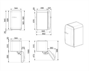 Холодильник Smeg FAB10RBL2 фото 3 в Екатеринбурге