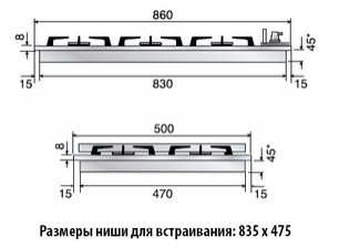Варочная панель Илве H90PCNV/ X фото 2 в Екатеринбурге Варочная панель Ilve H90PCNV/ X фото 2 в Екатеринбурге