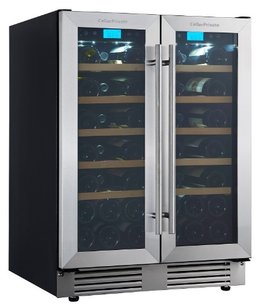 Встраиваемый под столешницу винный шкаф Селлар Приват CP042-2T фото 2 в Екатеринбурге Встраиваемый под столешницу винный шкаф CellarPrivate CP042-2T фото 2 в Екатеринбурге