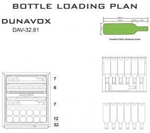 Винный шкаф Dunavox DAV-32.81DOP.TO фото 2 в Екатеринбурге