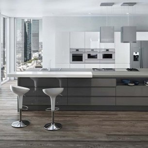 Компактный духовой шкаф с паром Kuppersbusch CBD 6550.0 W9 Shade of Grey фото 3 в Екатеринбурге