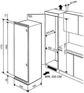 Холодильник Smeg FR315APL фото 3 в Екатеринбурге
