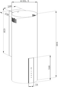 Вытяжка Кертинг KHC 35969 DW Cylinder фото 2 в Екатеринбурге Вытяжка Korting KHC 35969 DW Cylinder фото 2 в Екатеринбурге