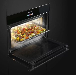 Духовой шкаф комбинированный с пароваркой Smeg SF4604VCNX1 фото 4 в Екатеринбурге