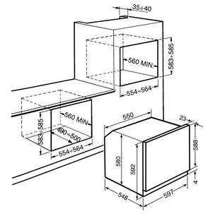 Духовой шкаф Smeg SFP140B фото 2 в Екатеринбурге