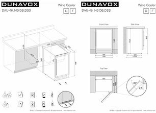 Винный шкаф Dunavox DAU-46.145DB фото 4 в Екатеринбурге
