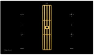 Варочная панель с вытяжкой Куперсбуш KMI 9850.0 SR Gold фото в Екатеринбурге Варочная панель с вытяжкой Kuppersbusch KMI 9850.0 SR Gold фото в Екатеринбурге