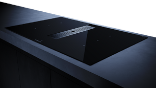 Индукционная варочная панель с вытяжкой Kuppersbusch KMI 8350.0 SR Silver Chrome фото 3 в Екатеринбурге