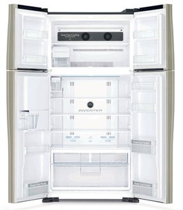 Холодильник Hitachi R-W722FPU1X GGL бежево-золотистое стекло фото 2 в Екатеринбурге