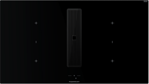Индукционная варочная поверхность с вытяжкой Kuppersbusch KMI 9850.1 SR-S Black Chrome фото в Екатеринбурге