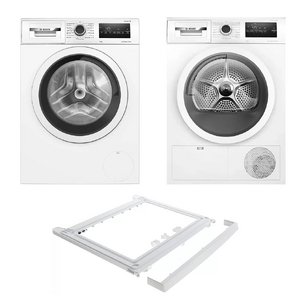 Bosch Serie 4 (стиральная машина WAN24200ME + сушильная машина WTN86201ME + монтажный элемент WTZ20410) фото в Екатеринбурге