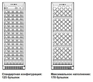 Винный шкаф Dometic C125G Wooden Walnut фото 2 в Екатеринбурге