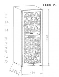 Винный шкаф La Sommeliere ECS80.2Z фото 2 в Екатеринбурге