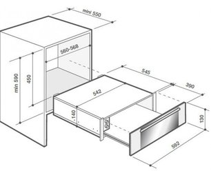 Встраиваемый подогреватель посуды De Dietrich DWD7400G фото 3 в Екатеринбурге