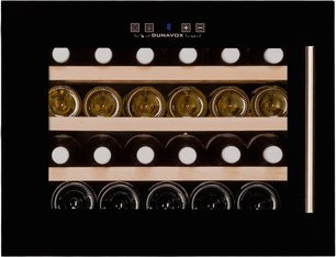 Винный шкаф Dunavox DX-24.56BBK (B) петли слева фото 2 в Екатеринбурге