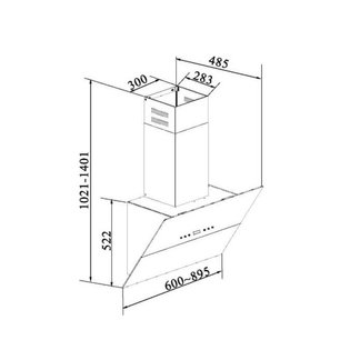 Вытяжка Кертинг KHC 91090 GW фото 4 в Екатеринбурге Вытяжка Korting KHC 91090 GW фото 4 в Екатеринбурге
