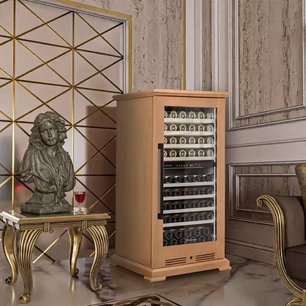 Винный шкаф Meyvel MV99PRO-KBT2 (Натуральный бук) фото 2 в Екатеринбурге