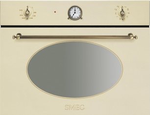 Компактный духовой шкаф с СВЧ Smeg SF4800MCPO фото в Екатеринбурге