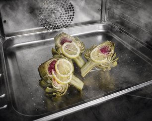 Встраиваемая пароварка Miele DGC 7865 HCX PRO OBSW фото 3 в Екатеринбурге