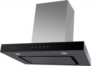 Встраиваемая кухонная вытяжка MAUNFELD Norfolk 60 нержавеющая сталь\черное стекло фото в Екатеринбурге