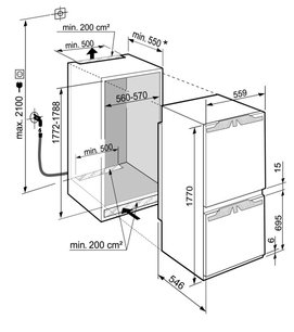 Встраиваемый холодильник Либхер ICBNd 5163 фото 3 в Екатеринбурге Встраиваемый холодильник Liebherr ICBNd 5163 фото 3 в Екатеринбурге