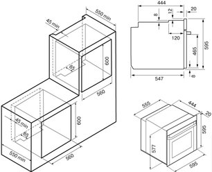 Электрический духовой шкаф с паром KRONA NEBULA steam 60 WH фото 3 в Екатеринбурге