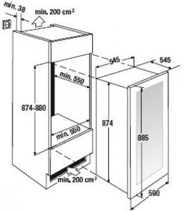 Встраиваемый холодильник для охлаждения вина Kuppersbusch FWK 2800.0 S5 фото 4 в Екатеринбурге