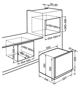 Духовой шкаф Smeg F610AB фото 2 в Екатеринбурге