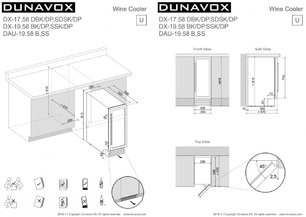 Винный шкаф Dunavox DAU-19.58W фото 4 в Екатеринбурге