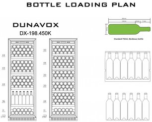 Винный шкаф Dunavox DX-198.450K фото 3 в Екатеринбурге