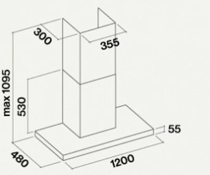 Вытяжка Фалмек Lumina 120 Steel wall (NRS) фото 4 в Екатеринбурге Вытяжка Falmec Lumina 120 Steel wall (NRS) фото 4 в Екатеринбурге