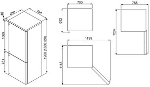 Холодильник Smeg FA390XS4 фото 2 в Екатеринбурге