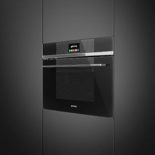 Компактный духовой шкаф с пароваркой Smeg SF4104VCN фото 2 в Екатеринбурге