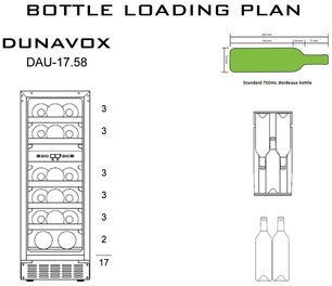 Винный шкаф Dunavox DAU-17.58DW фото 4 в Екатеринбурге