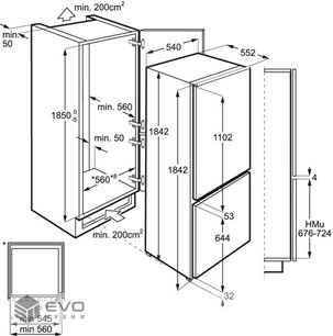 Холодильник Electrolux ENN3153AOW фото 2 в Екатеринбурге