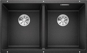 Мойка BLANCO SUBLINE 350/350-U Silgranit антрацит