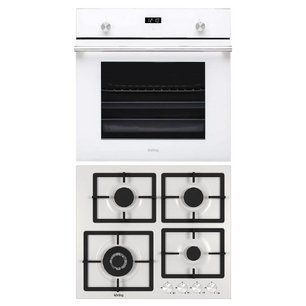 Korting Crystal (духовой шкаф OGG 771 CFW + варочная панель HG 697 CTW) фото в Екатеринбурге