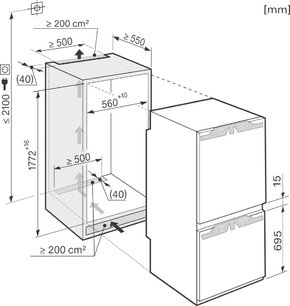 Холодильник Miele KFN37452iDE фото 3 в Екатеринбурге