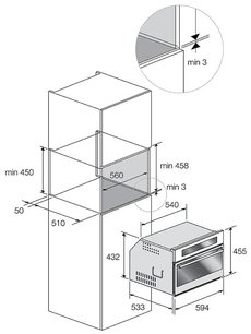 Духовой шкаф Fulgor Milano FCSO 4511 TM BK фото 4 в Екатеринбурге