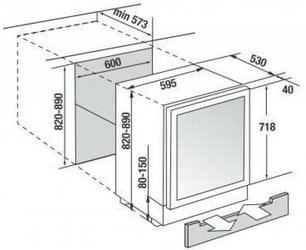 Встраиваемый холодильник для охлаждения вина Kuppersbusch FWKU 1800.0 S4 фото 4 в Екатеринбурге