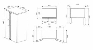 Холодильник Smeg SBS8004PO фото 3 в Екатеринбурге